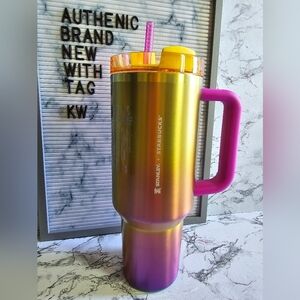 Starbucks x Stanley sunset gradient 40oz stainless steel tumbler